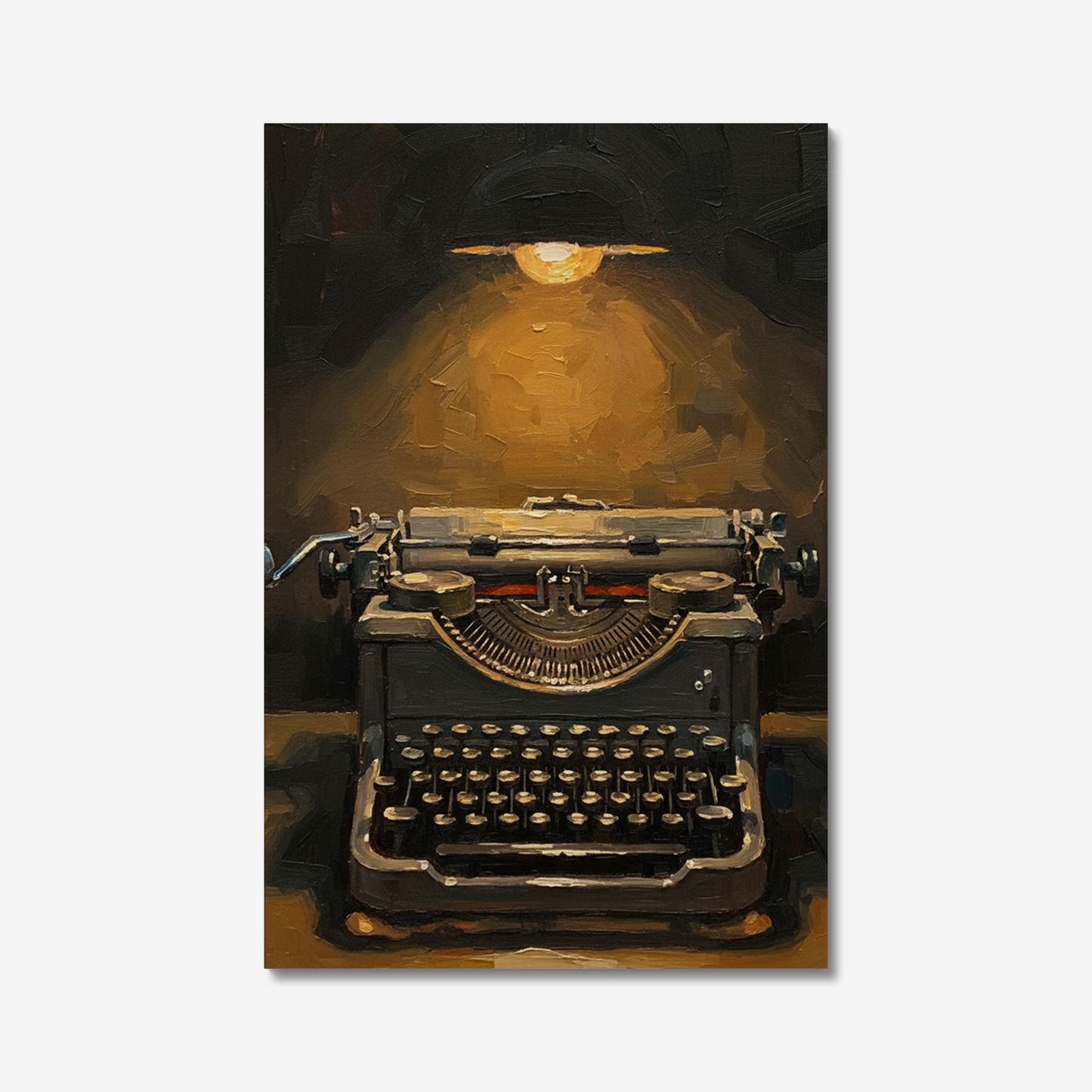 The Author, stretched canvas, front view