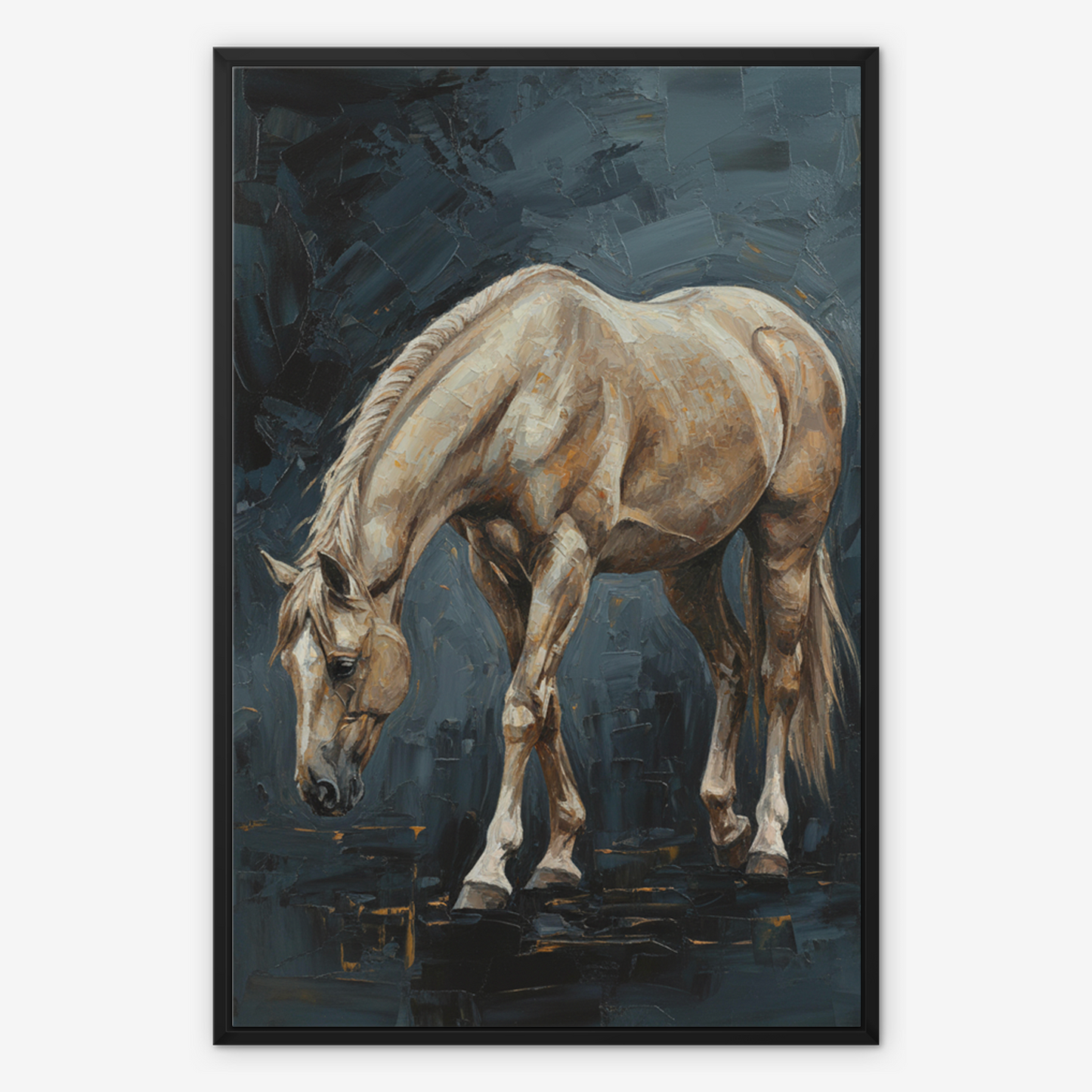The Grace, framed canvas in black, front view
