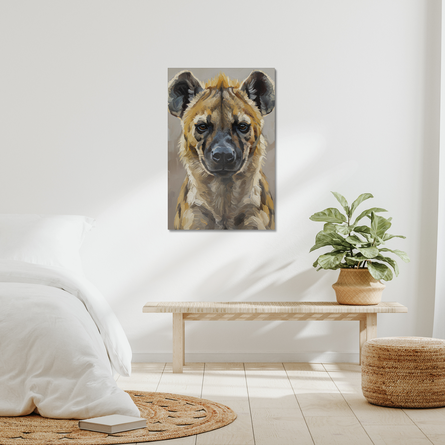 The Hollow, stretched canvas in an interior setting