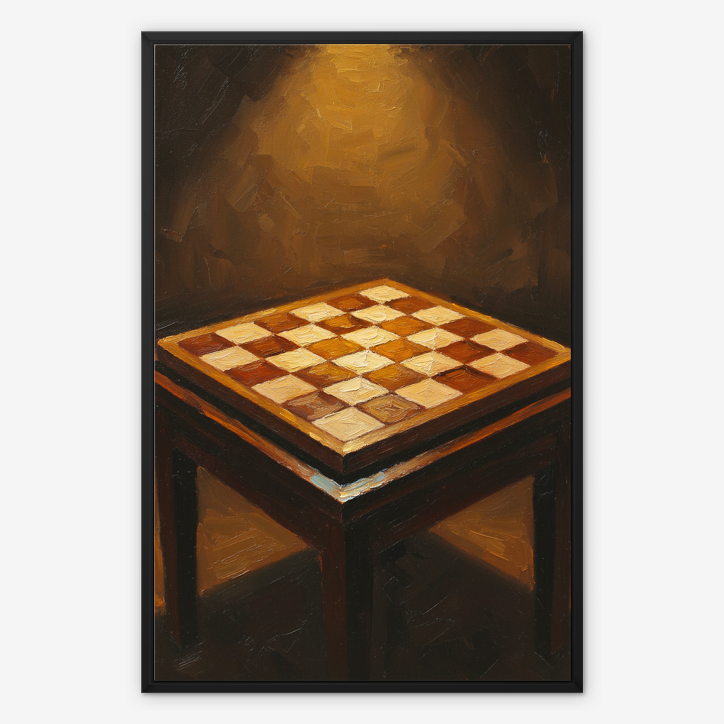 The Opening, framed canvas in black, front view