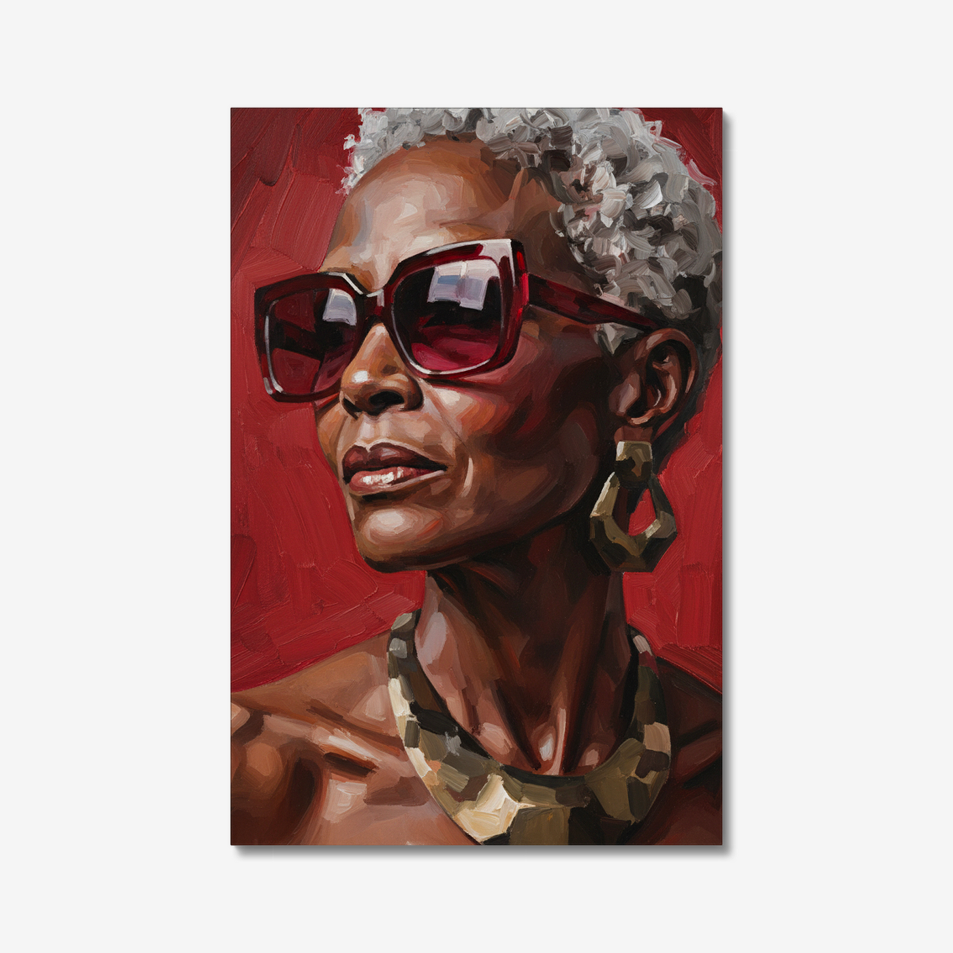 The Commanding Presence, stretched canvas, front view