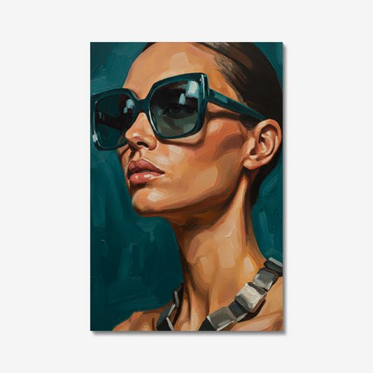 The Emerald Presence, stretched canvas, front view