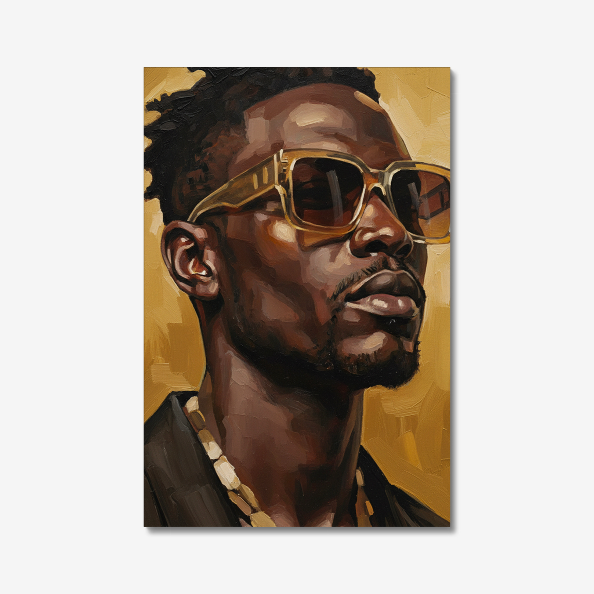 The Golden Presence, stretched canvas, front view