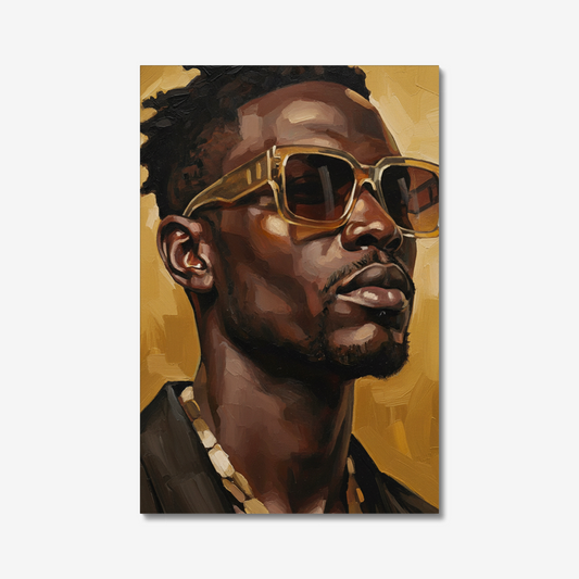 The Golden Presence, stretched canvas, front view