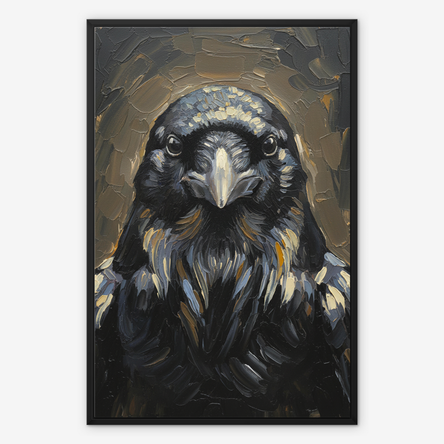 The Oracle, framed canvas in black, front view
